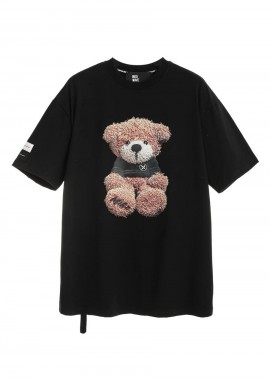 Mod Wave Movement - MOD WAVE MOVEMENT Unisex Oversized T-Shirt - Μαύρο -MW092020447-BLACK