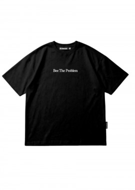BEE UNUSUAL - BEE UNUSUAL Bee The Problem Boxy T-Shirt - Μαύρο-AT-260402-BLACK
