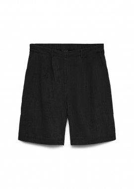VERO MODA - Vero Moda γυναικείο ψηλόμεσο σορτς Regular Fit - 10344940 Μαύρο