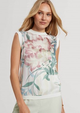 TED BAKER - Ted Baker γυναικεία αμάνικη μπλούζα με all-over floral print