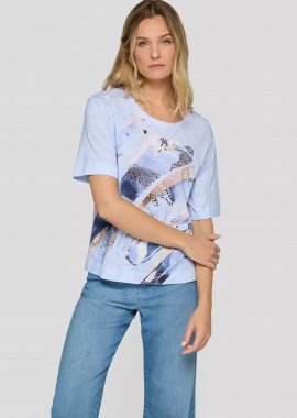 RABE - Rabe γυναικεία μπλούζα με all-over print - 56-118381 Μπλε