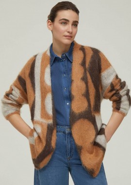 PENNYBLACK - Pennyblack γυναικεία ζακέτα jacquard με mohair