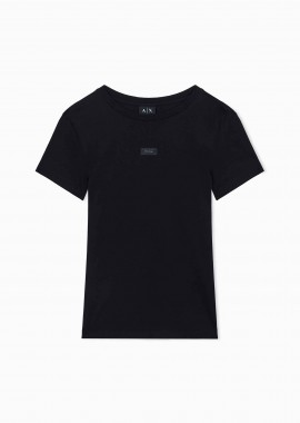 ARMANI EXCHANGE - Armani Exchange γυναικείο T-shirt με λογότυπο Regular Fit - XW002316AF10358 Μαύρο