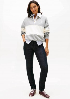 TOMMY HILFIGER - Tommy Hilfiger γυναικείο τζιν παντελόνι πεντάτσεπο Slim Fit - WW0WW47685 Denim Blue Σκούρο