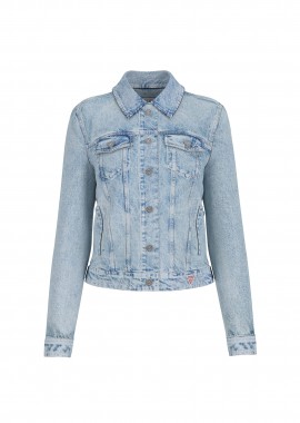 GUESS - Guess γυναικείο denim jacket Slim Fit - W6RN55D5M4I Denim Blue
