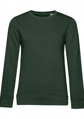 B & C - Γυναικείο Φούτερ WW32B B & C Organic Crew Neck French Terry Forest Green