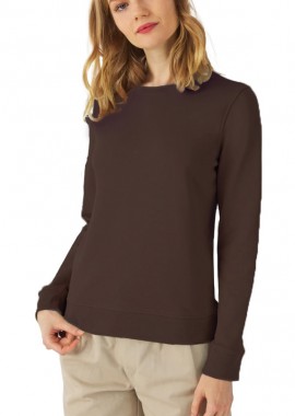 B & C - Γυναικείο Φούτερ WW32B B & C Organic Crew Neck French Terry Mocha