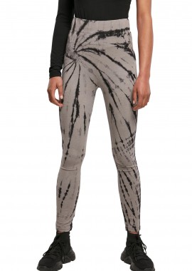 Urban Classics - Γυναικείο Κολάν Ψηλόμεσο Tie Dye TB3656 Urban Classics Black/Asphalt