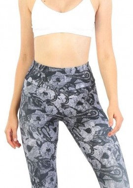 John Frank - Αθλητικό κολάν SNAKE Dri-FIT John Frank 14475 Σκούρο Γκρί