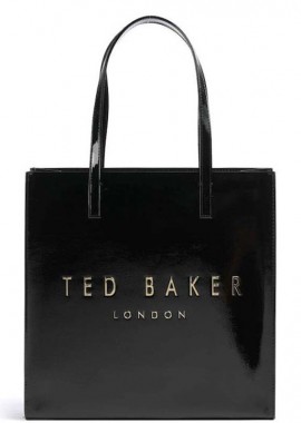 Ted Baker - Γυναικεία Τσάντα Ώμου Ted Baker Crinkon 281641 Μαύρη Λουστρίν