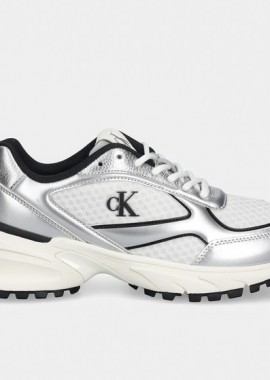 Calvin Klein - Γυναικεία Sneakers Calvin Klein YW0YW02063-0IX Ασημί