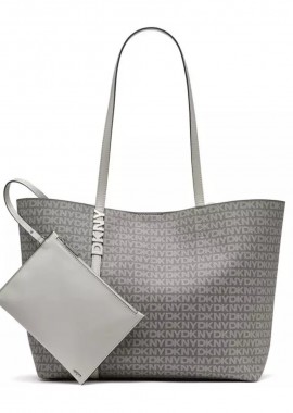 DKNY - Γυναικεία Τσάντα Χειρός DKNY Avril Tote R52A5G54-MMW Γκρι Logo