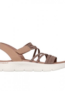 Skechers - Γυναικεία Ανατομικά Πέδιλα Skechers Go Walk Flex 141473/TAN Καφέ