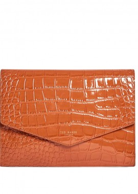 Ted Baker - Γυναικείος Φάκελος Ted Baker Crinkle 282823-TAN Κάμελ