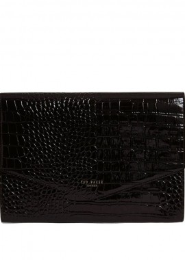 Ted Baker - Γυναικείος Φάκελος Ted Baker Crinkle 282823-Black Κροκό