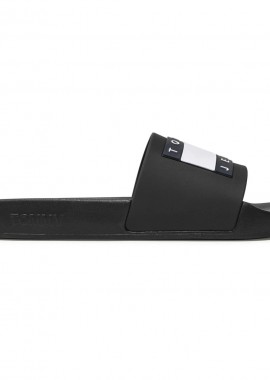 Tommy Hilfiger - Ανδρικές Παντόφλες Slide Tommy Hilfiger EM0EM01191 BDS Μαύρα